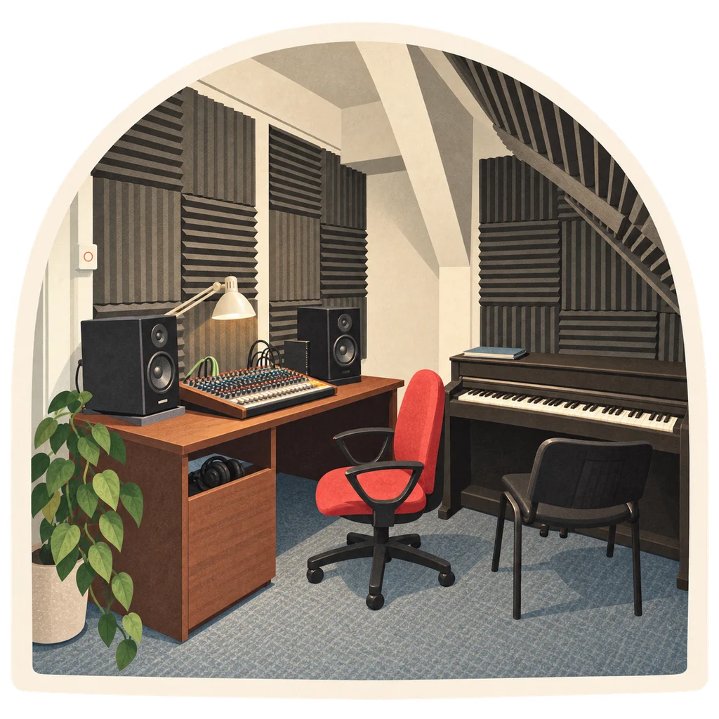 Ilustracja: Studio muzyczne