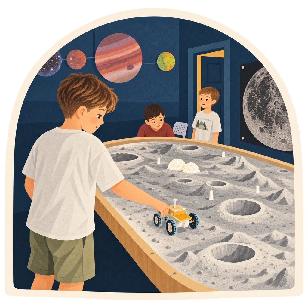 Ilustracja: Odkrywanie kosmosu